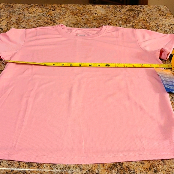 Reebok Play Dry (3) Girls L Pink SS Shirt NWT - Picture 8 of 12